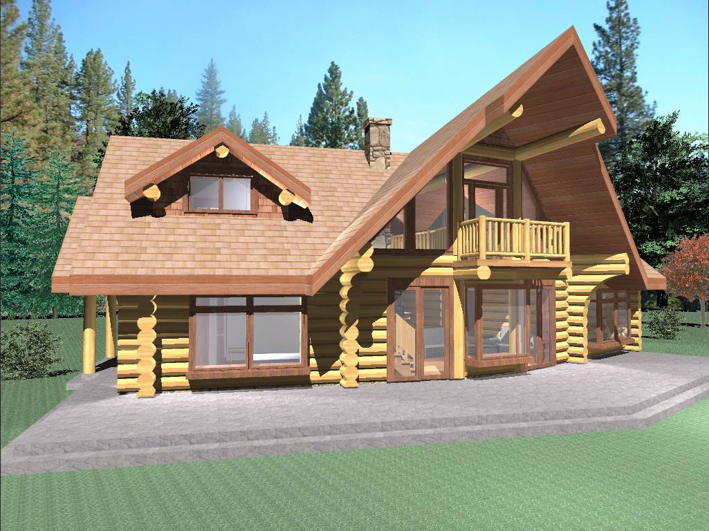HAWK 1725 SQ FT LOG HOME KIT