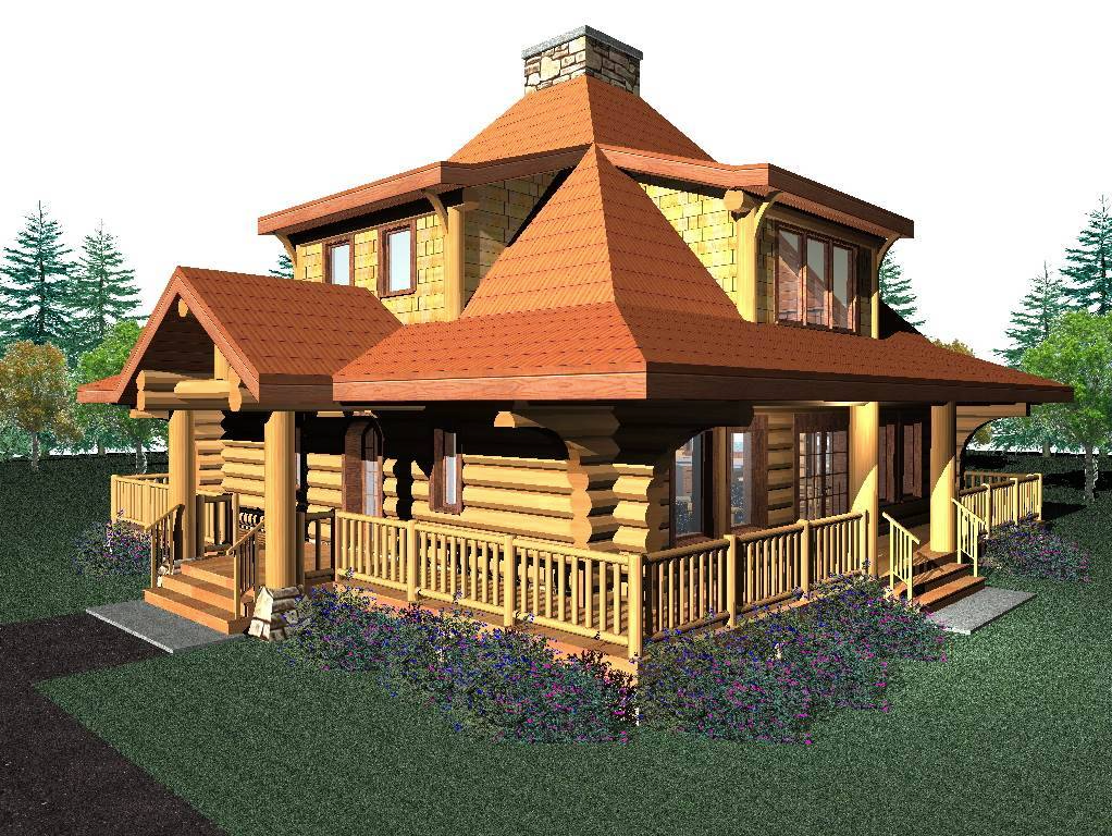 EAGLE’S NEST 1777 SQ FT LOG HOME KIT