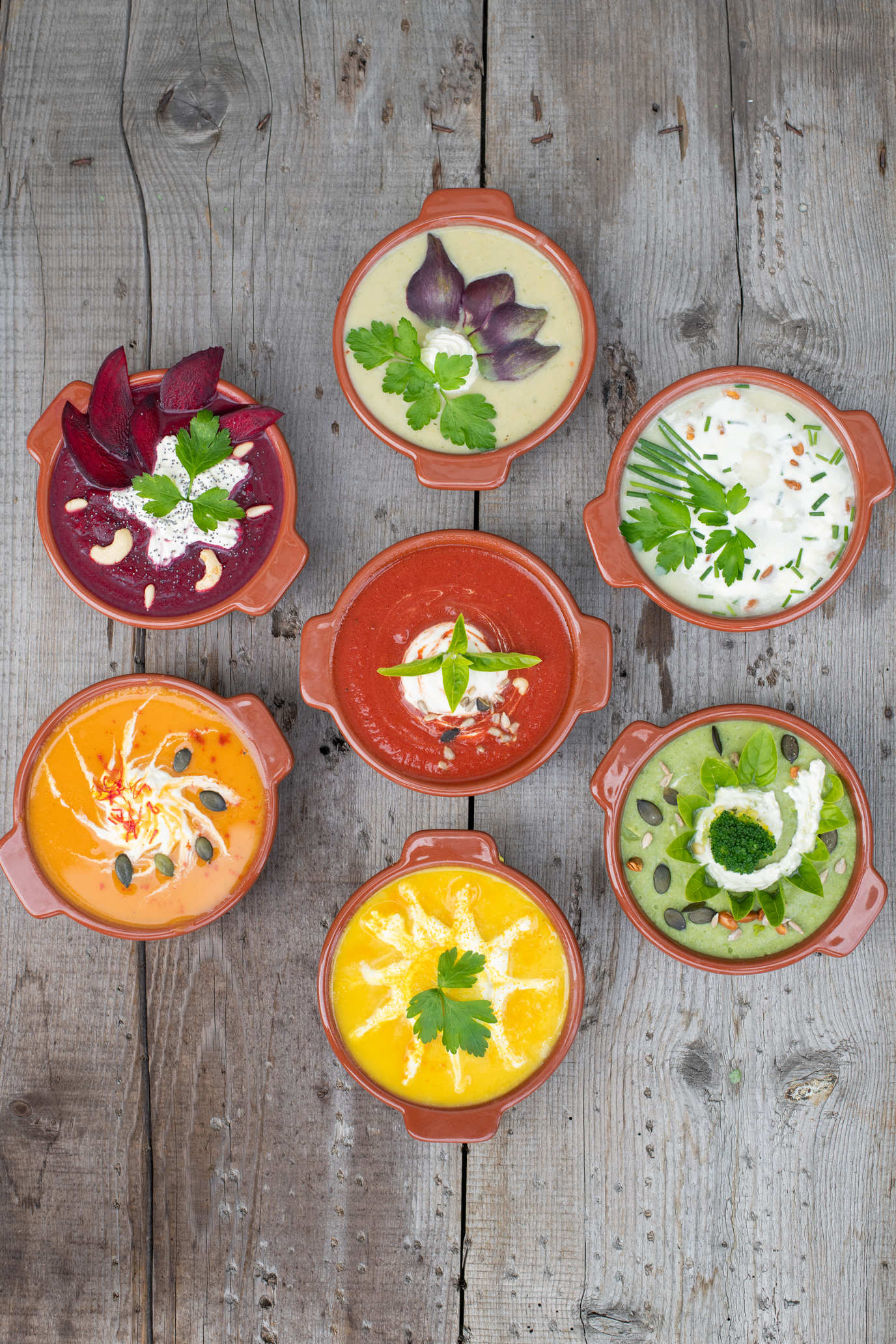 Arranged Food and Objects