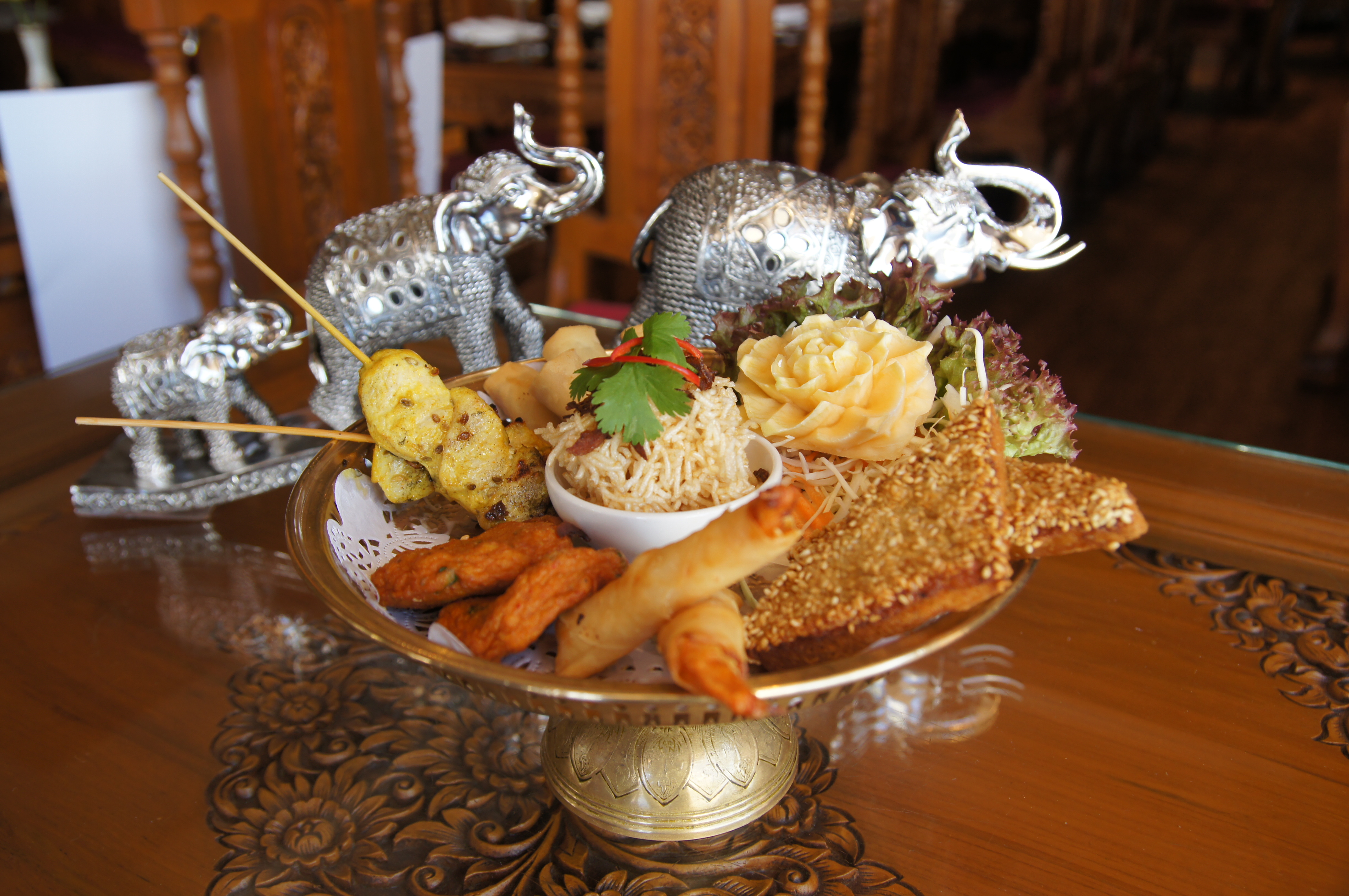 Arranged Food and Objects