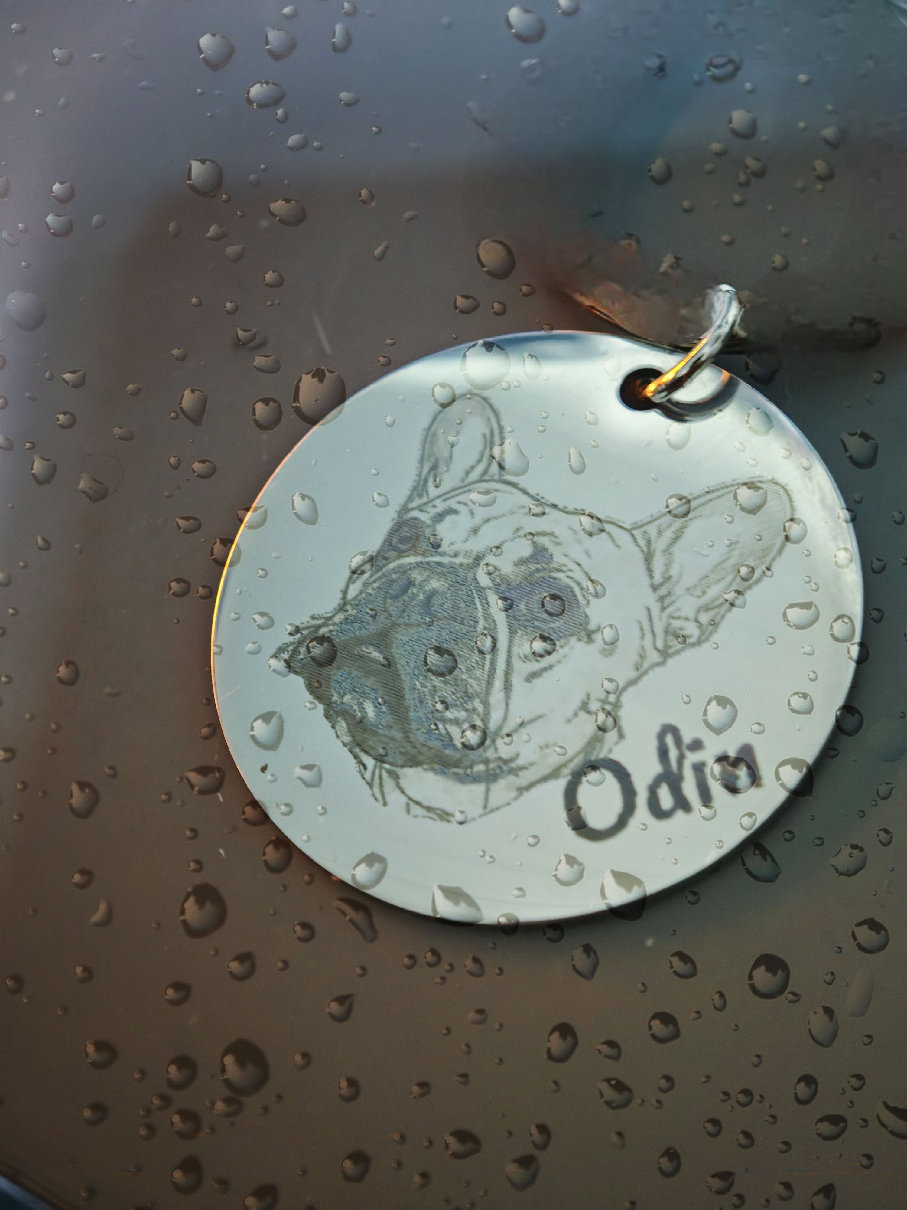 Edelstahl Kettenanhänger gold , silber, roségold