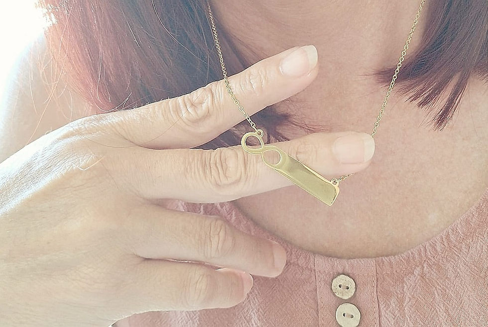 Thumbnail: Infinity Plaque Necklace