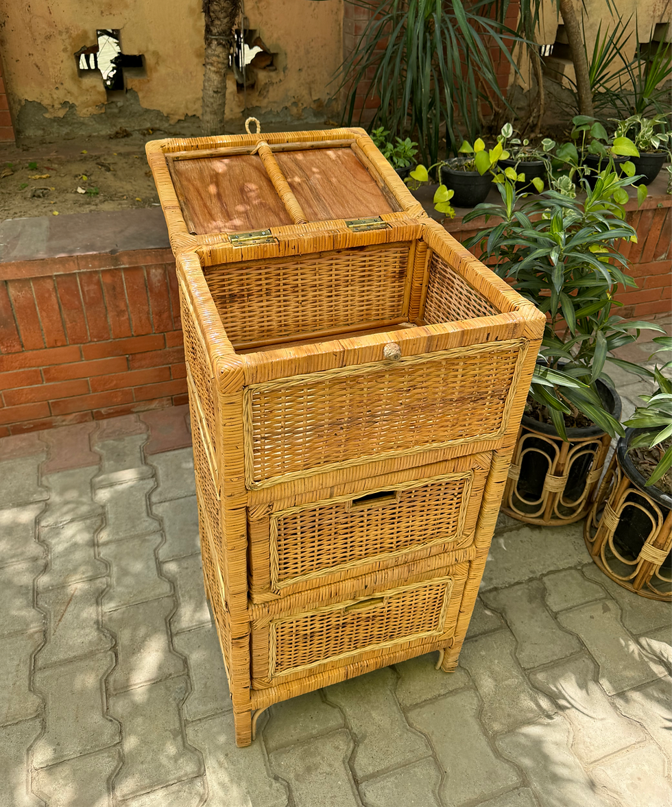 Thumbnail: Three-Tier Storage Rack with Lid