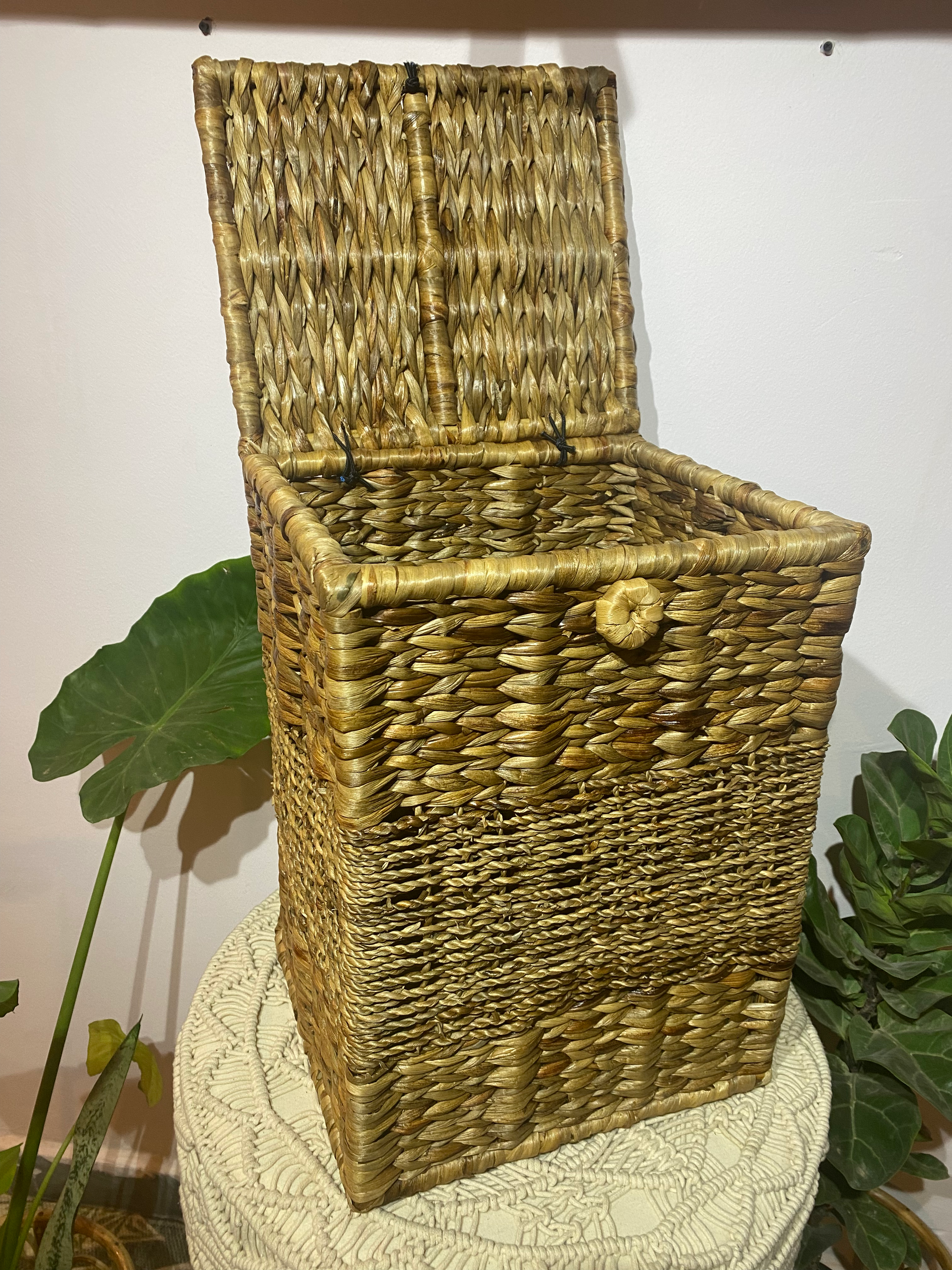 Large Rectangular Storage Basket with Lid