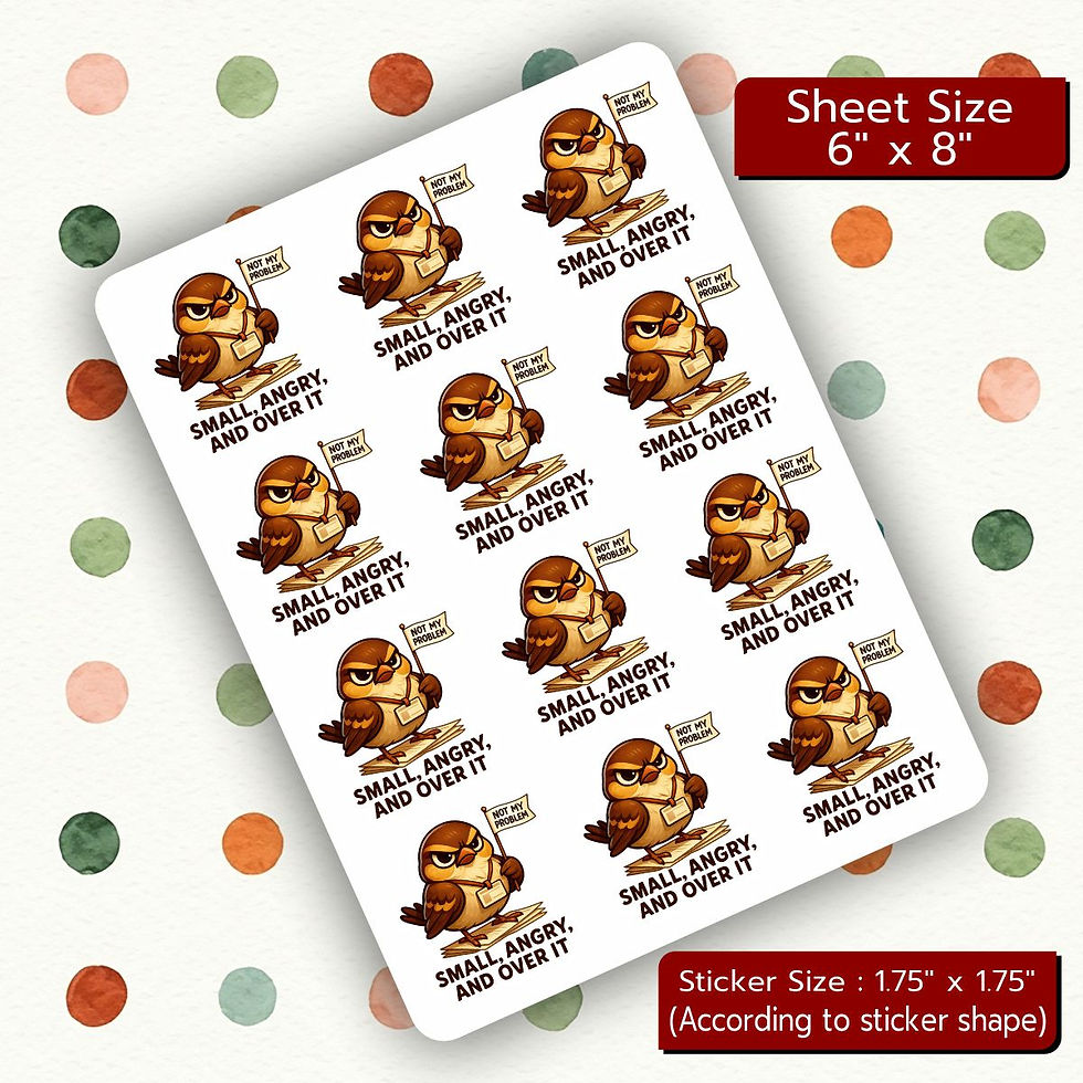Thumbnail: Sarcastic Meme Stickers - 4 Sheet (Vol 14)