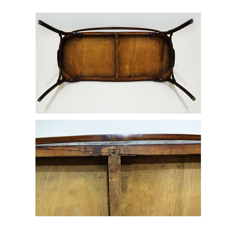 Thumbnail: Embossed antique bench