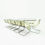 Thumbnail: Oblique view 12 vintage Knoll, Mies van der Rohe MR10 chairs in cream leather matched to a Matteo Grassi glass dining table