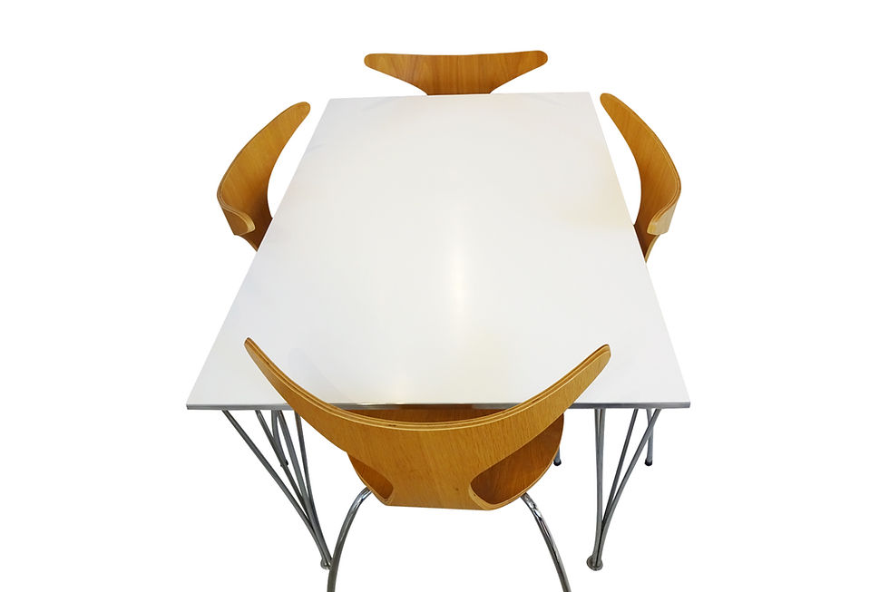 Thumbnail: Mid century Piet Hein and Fritz Hansen table