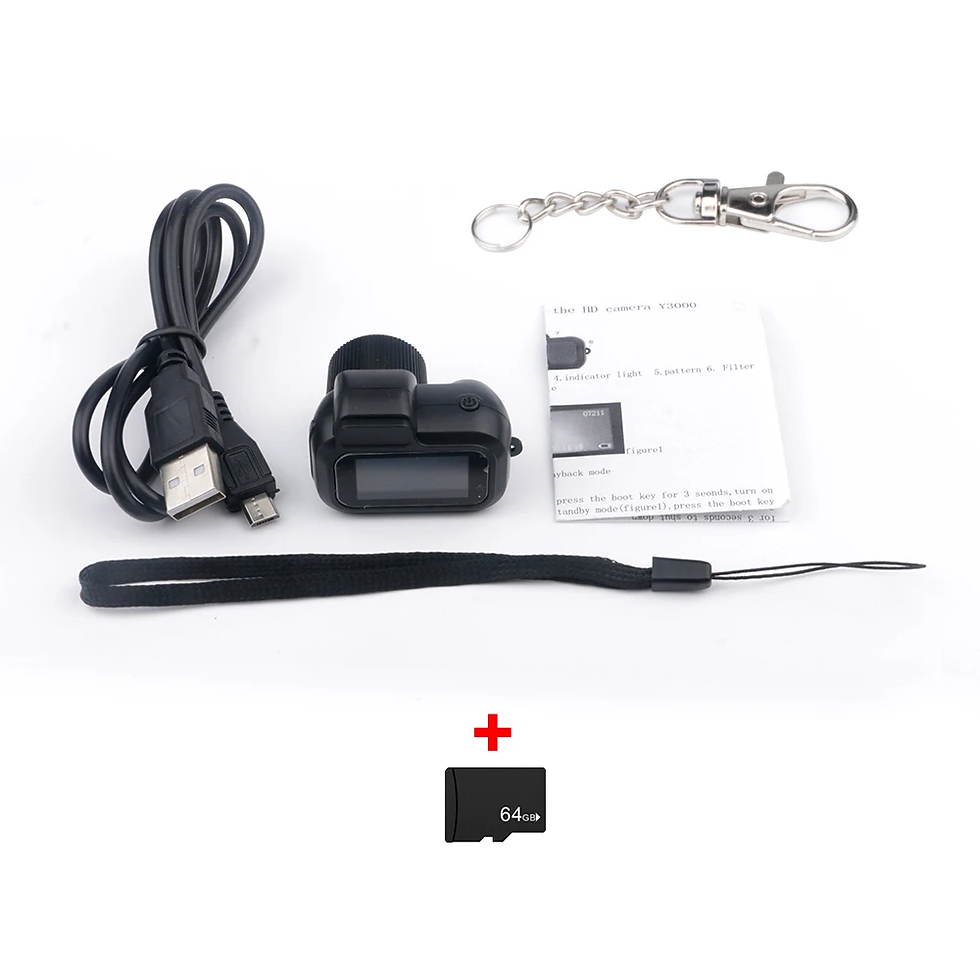 Thumbnail: Retro Mini Camera with Screen Indoor Home Outdoor 1080P HD Portable Very Small C