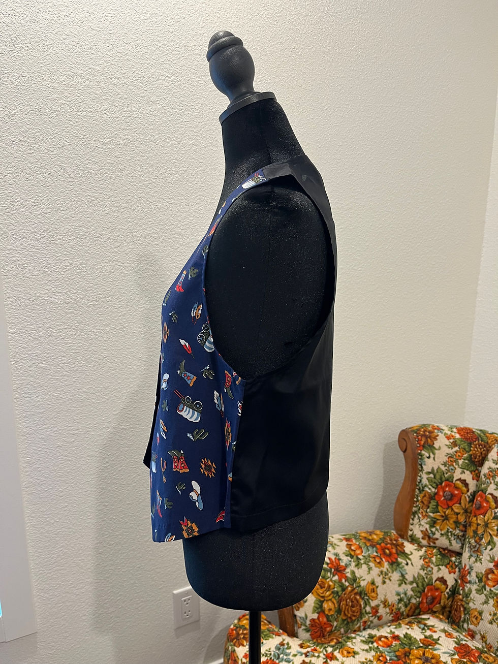 Thumbnail: Western themed ladies vest size medium