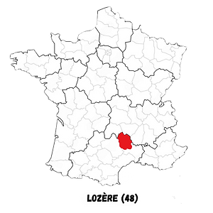 Carte de la Lozère