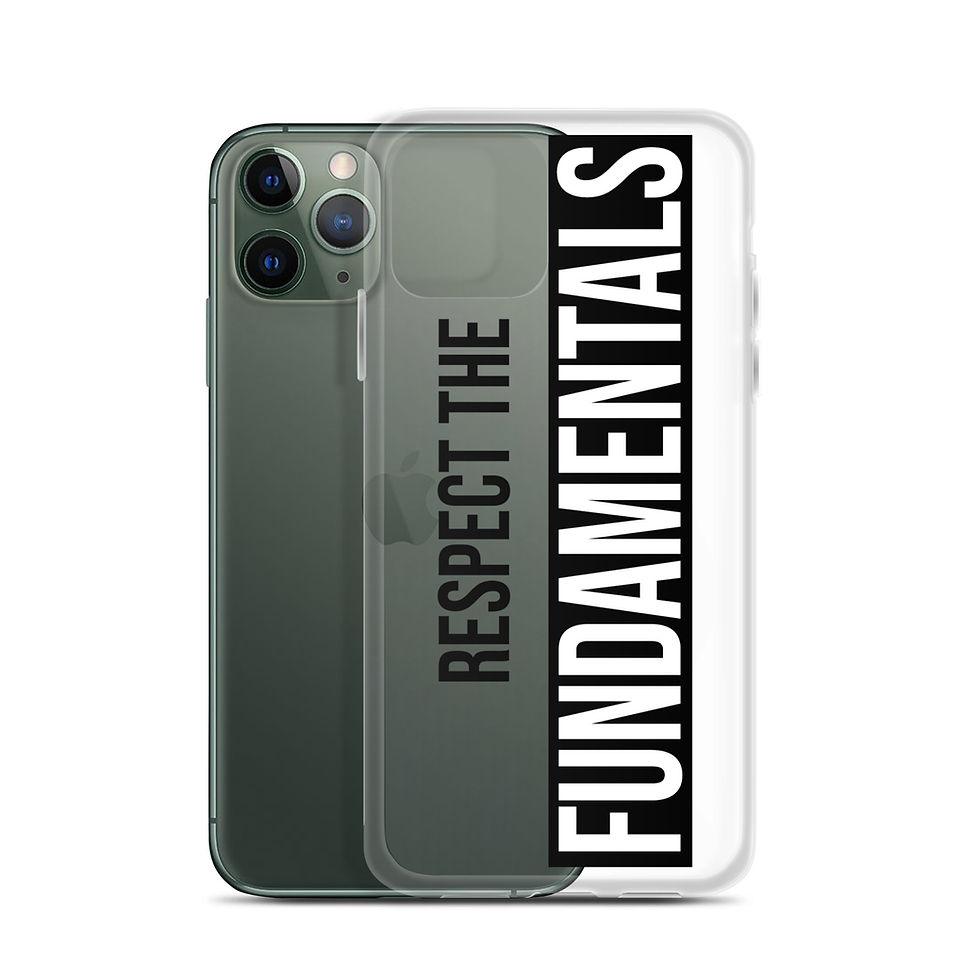 Miniatura: Clear Case for iPhone® RESPECT THE FUNDAMENTALS™ 