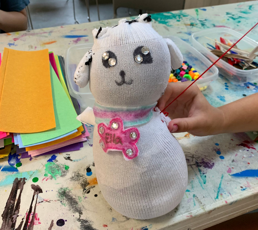 "sock buddy" project in arts & crafts