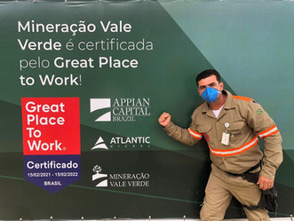 GPTW: Mineração Vale Verde conquista selo de excelente empresa para se trabalhar