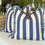Thumbnail: Blue & Cream Stripe Ruffles
