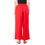 Thumbnail: Pari - Women Red Rayon Solid Palazzo