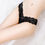 Thumbnail: Ladies Lace V-string Thong Straps black panties