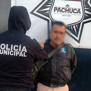 La SSPTyV de Pachuca detienen a presunto ladrón de casas
