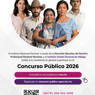 Se abren plazas en el IEEH para formar parte del Servicio Profesional Electoral Nacional 2026
