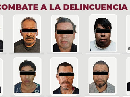 Golpe al delito en la Sierra Baja de Hidalgo, hay 10 detenidos.