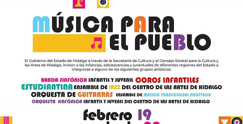 Lanzan convocatoria para participar en “Música para el Pueblo”.