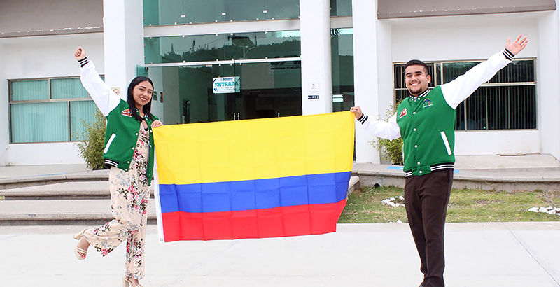 Estudiantes de la UTMZ representan a Hidalgo en Colombia.
