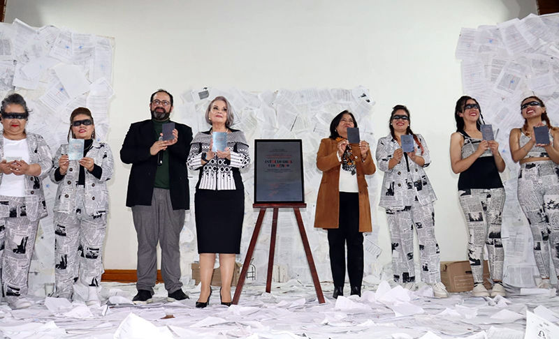 Rebeca Aladro acerca labor de juzgadores con puesta teatral del Poder Judicial.