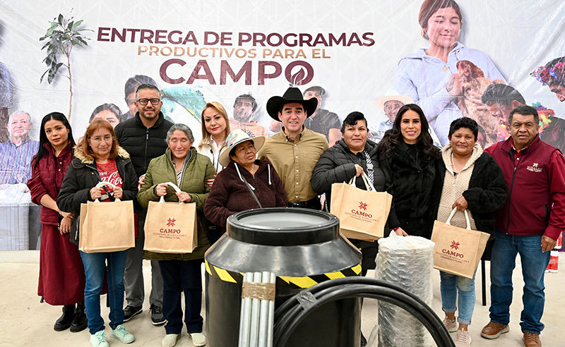 Saderh entrega apoyos por más de 3 millones 550 mil pesos a 476 productores