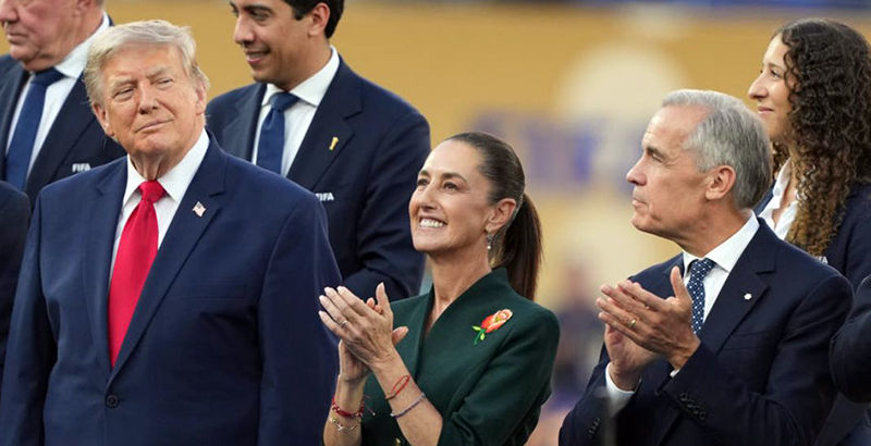Sheinbaum asegura que Trump la convenció de ir a la final del Mundial 2026