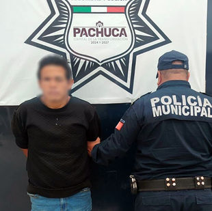 Aseguran a una persona por presunta posesión de narcóticos en Pachuca