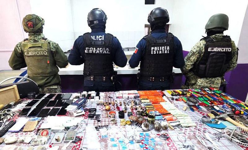 Operativo en el Cereso de Pachuca desarticula medios usados para extorsión y narcomenudeo.