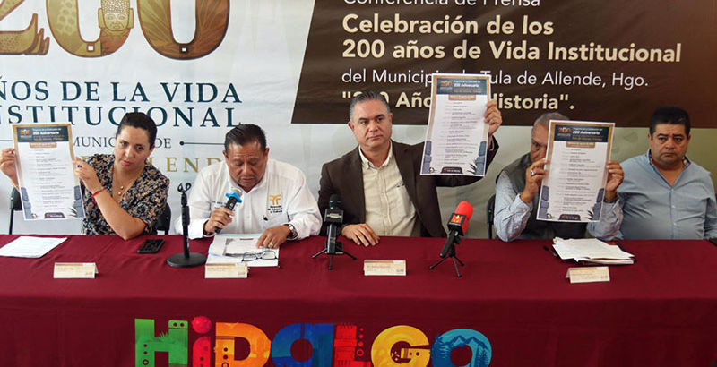 Tula de Allende conmemora 200 años de vida institucional.