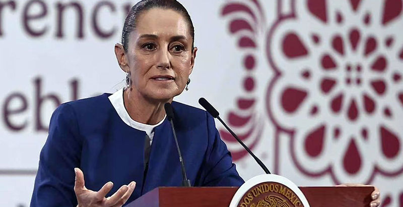 “Yo sabía que vivía en México”. Sheinbaum respalda a Gutiérrez Müller.