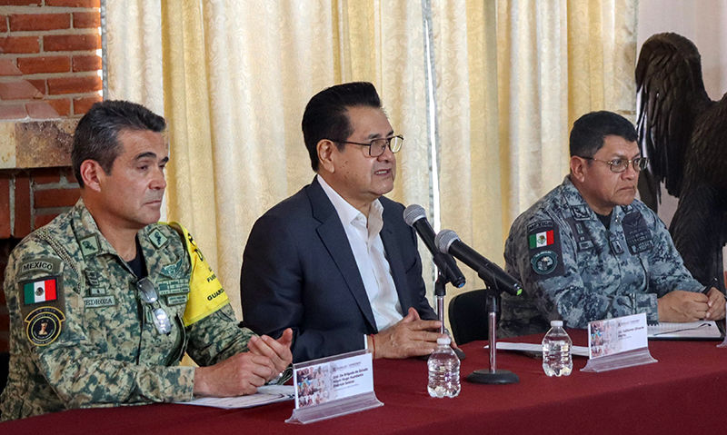 Autoridades coordinan apoyos para municipios afectados por la vaguada monzónica.