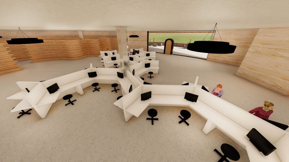 Computer Area on Second Floor