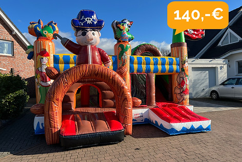 Hüpfburg Profi Pirat mieten bei Hopp Hopp Hüpfburg Bielefeld in Herford und Umgebung