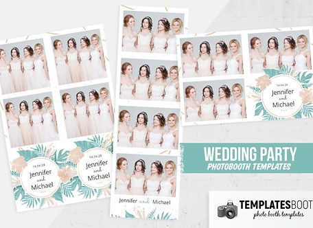 Fotobox Drucklayout Wedding Party