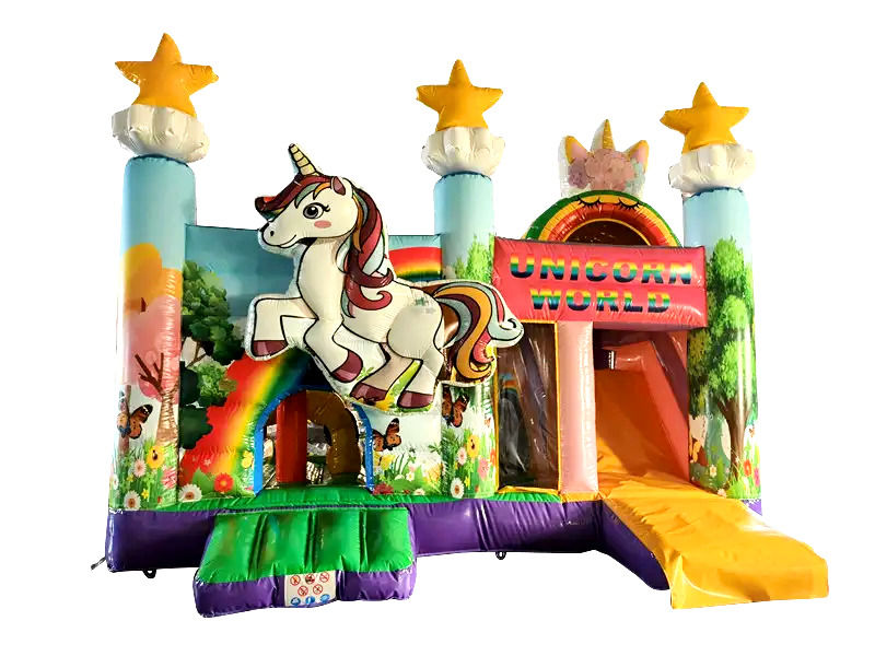 Einhorn Welt Hüpfburg mieten