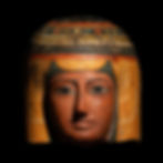 Upper part of a funerary wrapper front
