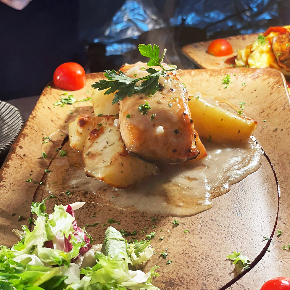 SALMON AGRODOLCE image