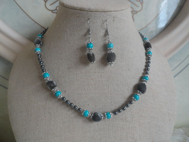 Miniatura: Parure Zita Zanzi Bleue Argent