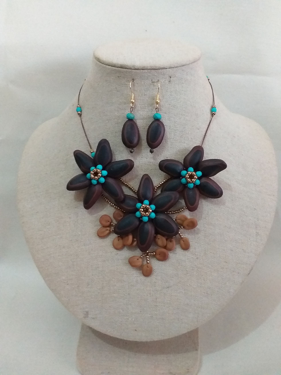 Miniatura: Parure Floriane bleue