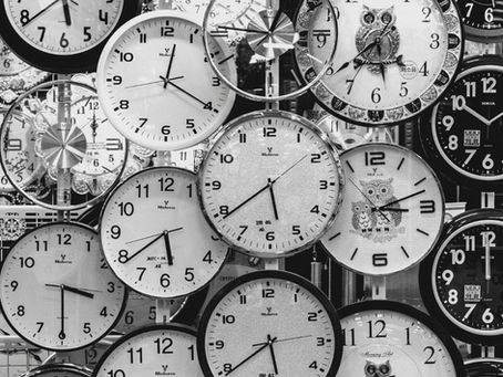 Hours. Auckland, Wellington, Christchurch. Lots of clocks on different times.