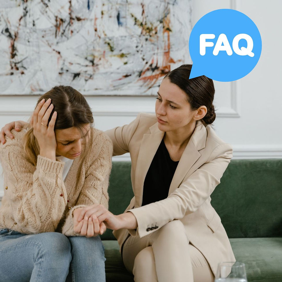 Support Person. Auckland, Wellington, Christchurch. Woman comforting another woman on a couch.
