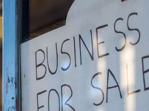 Business Sale. Auckland, Wellington, Christchurch. Sign saying 'Busines for sale'.