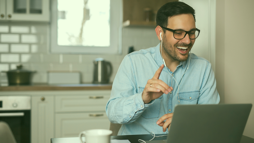 business owner having regular communication online despite the pandemic of COVID-19