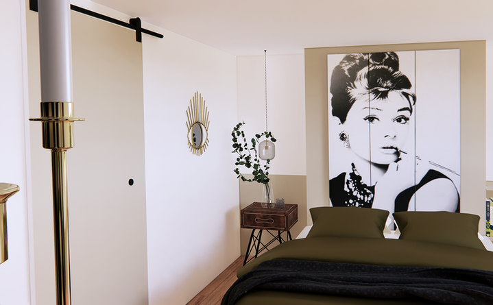 Projet Kokoh : Décoration chambre feminine vue 2