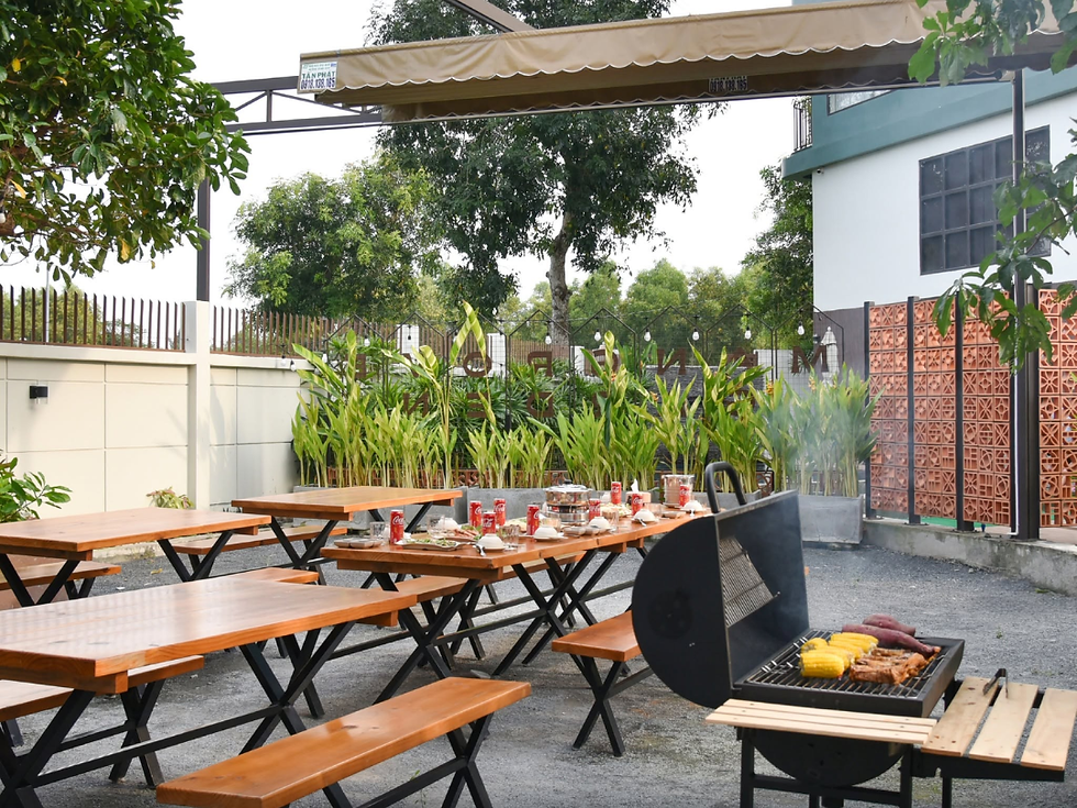 Trải nghiệm tiệc BBQ giữa không gian xanh mát