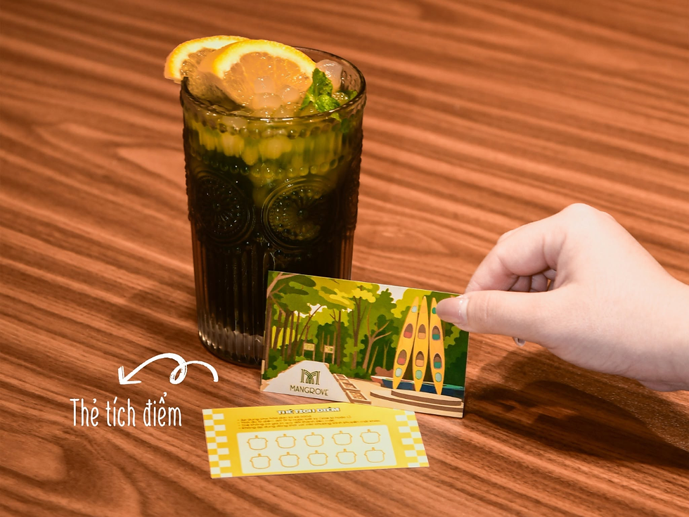 Ưu đãi tích điểm dành cho khách hàng thường xuyên ghé Mangrove Coffee & Tea.