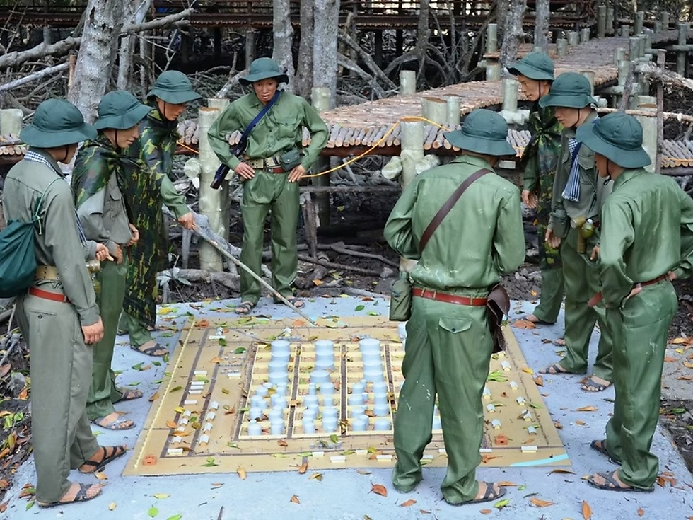 Chiến khu Rừng Sác từng được xây dựng từ những công trình đơn sơ giữa vùng sông nước ngập mặn